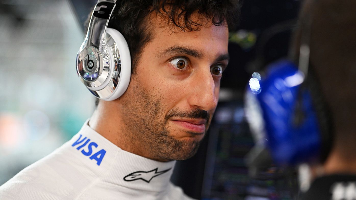 Daniel Ricciardo of Australia and Visa Cash App RB prepares to drive in the garage during the F1 Grand Prix of Saudi Arabia at Jeddah Corniche Circuit on March 09, 2024 in Jeddah, Saudi Arabia. (Photo by Rudy Carezzevoli/Getty Images)