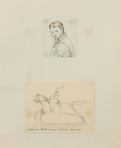 Drawings by teenage Queen Victoria going up for auction