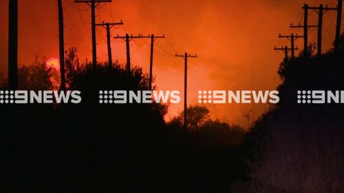 Firefighters say no home are under threat. (9NEWS)