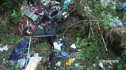 Illegal dumping in remote areas often goes unnoticed. (9NEWS)