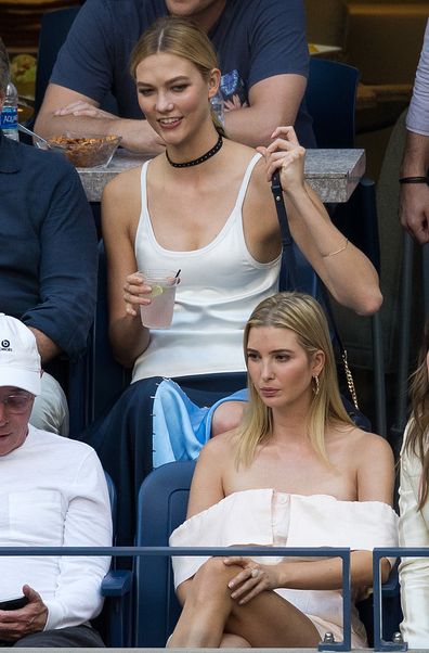 Karlie Kloss with Ivanka Trump at the US Open in 2016.
