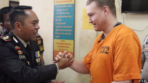 David Van Iersel sang the national anthem and ate traditional food as part of Indonesia's Independence Day celebrations.