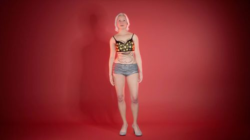 This hologram is modeled on Bernadett "Betty" Szabó, a 19-year-old Hungarian sex worker who was murdered in the Dutch capital in 2009