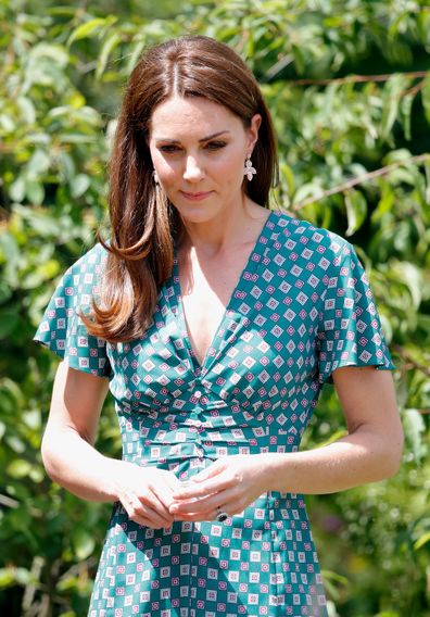 Kate Middleton outdoors green dress