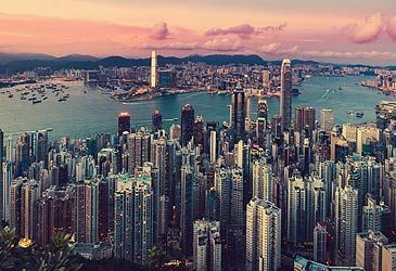 Victoria Harbour is a large natural harbour in which city?