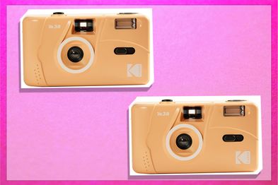 9PR: Kodak M38 Film Camera with Flash, Grapefruit Colour
