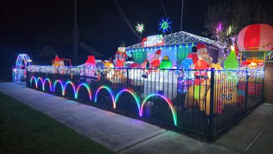 Claudia and Joe's Christmas lights in St Albans, Melbourne
