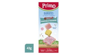 The Primo and Arnott's biscuit packs are available to Coles.