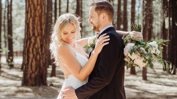 Heidi and Valentin held their 'dream wedding' in Arizona's White Mountains.