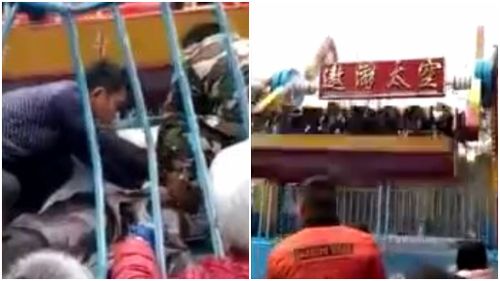 Girl dies after being thrown from Chinese theme park ride