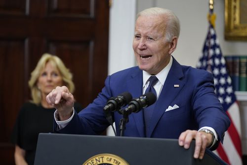 President Joe Biden speaks to the nation about the mass shooting at Robb Elementary School in Uvalde, Texas.
