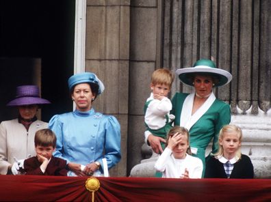 Prince William at the Trooping the Colour in 1988. 