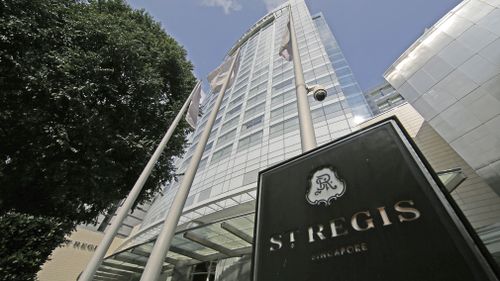 Donald Trump is expected to stay at the St Regis during his stay in Singapore.