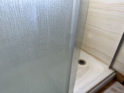 Hard Water Stains on Glass Shower Door