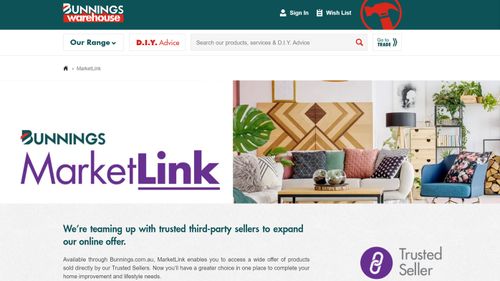 Bunnings has launched MarketLink, it's new online offering.