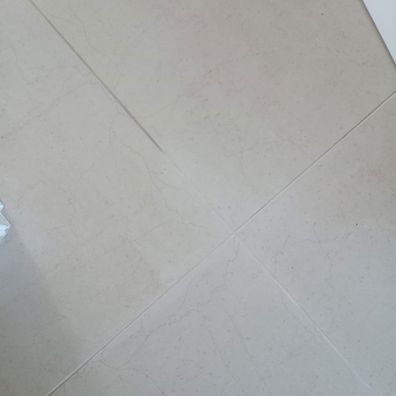 Grout cleaned with magic eraser
