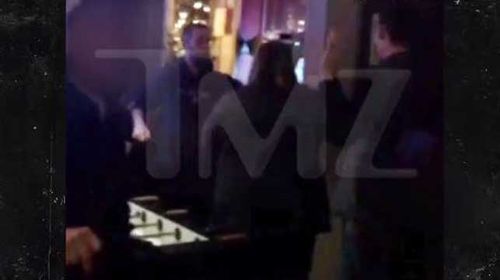 A still of video filmed moments before the alleged stabbing. (TMZ)