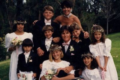 The lovebirds tied the knot with their kids, from previous marriages, by their side.