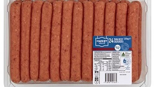 Woolworths has recalled a run of its Market Value sausages.