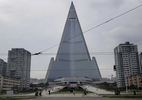 The Ryugyong Hotel is such an eyesore that North Korea edits it out of photos.