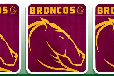 9PR: NRL Broncos Throw Rug