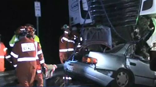 Woman dead, truck driver arrested after fatal South Australia bridge crash