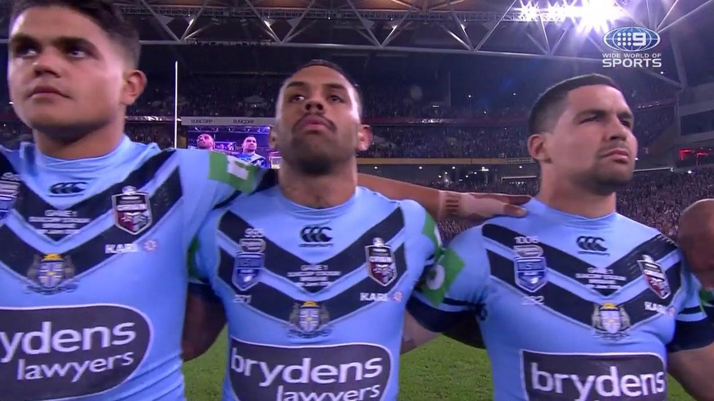 Cody Walker leads silent national anthem protest in Game 1 of State of Origin