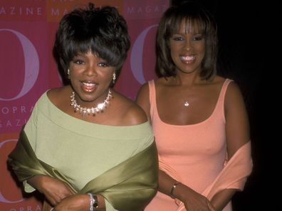 Oprah Winfrey with Gayle King in 2001.