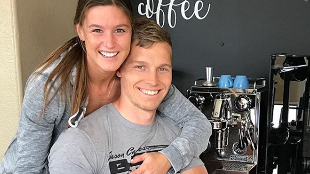 Boxer Jeff Horn is seen with his wife Joanna and child Isabelle during a  media opp at the Caxton Hotel in Brisbane, Wednesday, May 23, 2018. Jeff  Horn will face American Boxer