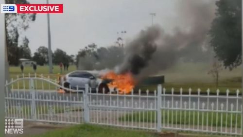 A young car fire victim says he feared he was about to be set alight or stabbed as he chased down an alleged arsonist and staged a citizen's arrest in Adelaide's northern suburbs.