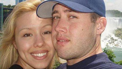 Jodi Arias with her boyfriend Travis Alexander, who she is accused of murdering.
