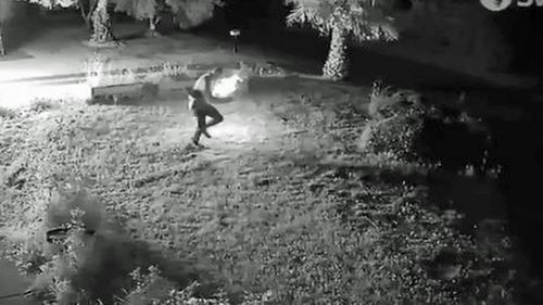 Police hunt bungling Adelaide arsonist who set himself alight