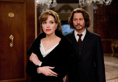Angelina Jolie as "Elise" and Johnny Depp as "Frank" in Columbia Pictures' THE TOURIST.