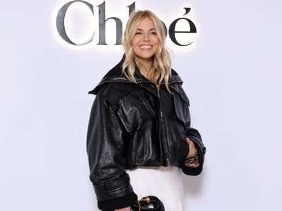 Sienna Miller attends the Chloé Womenswear Fall/Winter 2024-2025 show as part of Paris Fashion Week on February 29, 2024 in Paris, France.