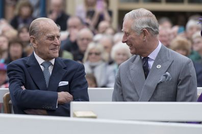 Prince Philip with King Charles III