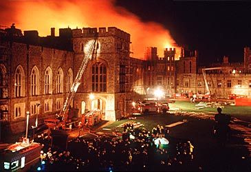 How much did it cost to repair Windsor Castle after the 1992 fire?