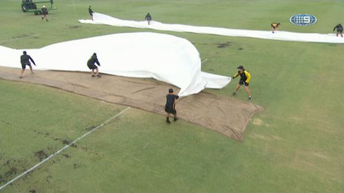 Pitch covers were improperly placed.