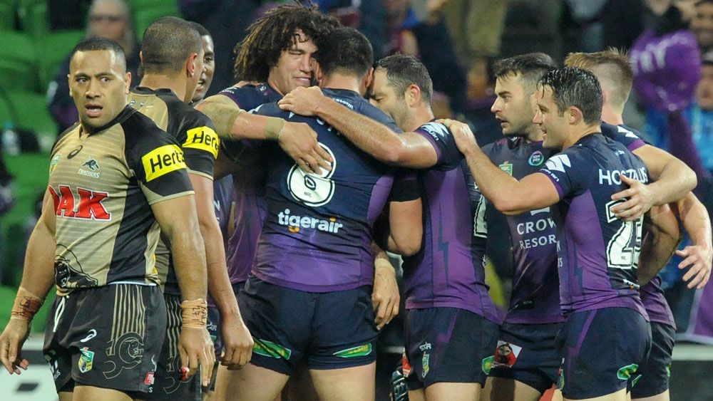 Cronk shrugs off injury in Storm NRL win