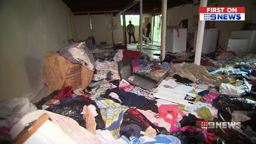 Hendrik's home was completely destroyed by the tenants. Image: 9News