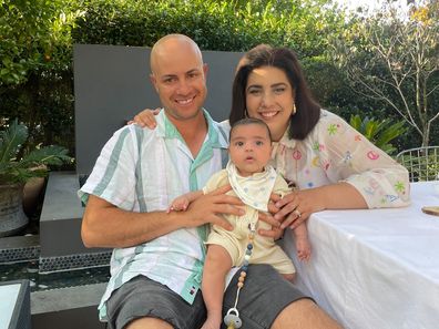 Claudia Cataldo with husband Joe and their 'miracle' son Emilio.