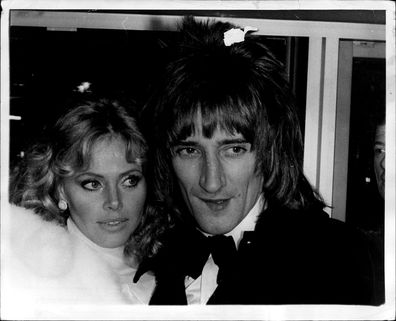 I'm Flying High-Britt -- Britt Ekland with Rod Stewart. March 1, 1975.