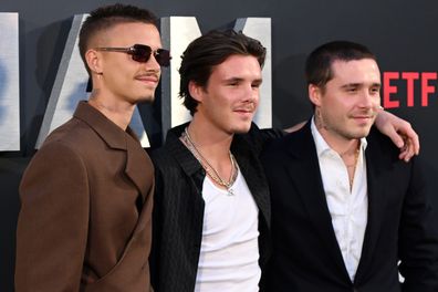 Romeo Beckham, Cruz Beckham and Brooklyn Beckham