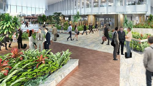 Hobbs Park will feature sandstone floors and lush scenery. (9NEWS)