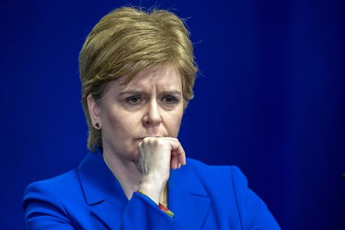 First Minister of Scotland Nicola Sturgeon answers questions on Scottish Government issues, during a press conference at St Andrews House on Monday February 6, 2023 in Edinburgh, Scotland 