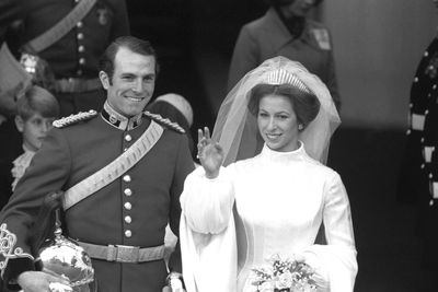 Princess Anne weds Mark Phillips, November, 1973