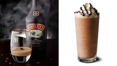 Baileys Irish Cream Liqueur | McDonald's Frappe chilled coffee drink