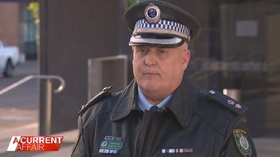 NSW Police spoke to the media about the car chase in Sydney.