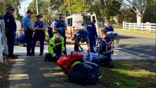 Tradie attacked by three dogs in Sydney