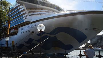 The Ruby Princess in Sydney this week.
