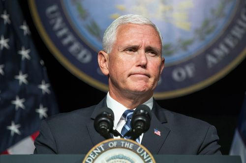 Mr Pence said the 'United States Space Force' will be operated by the military and operational by 2020. Picture: AAP.